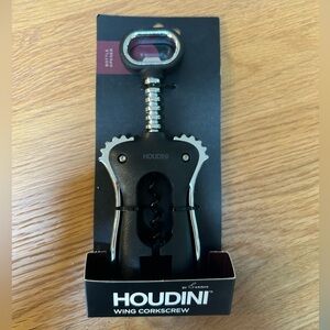Houdini Wing Corkscrew in Black and Silver